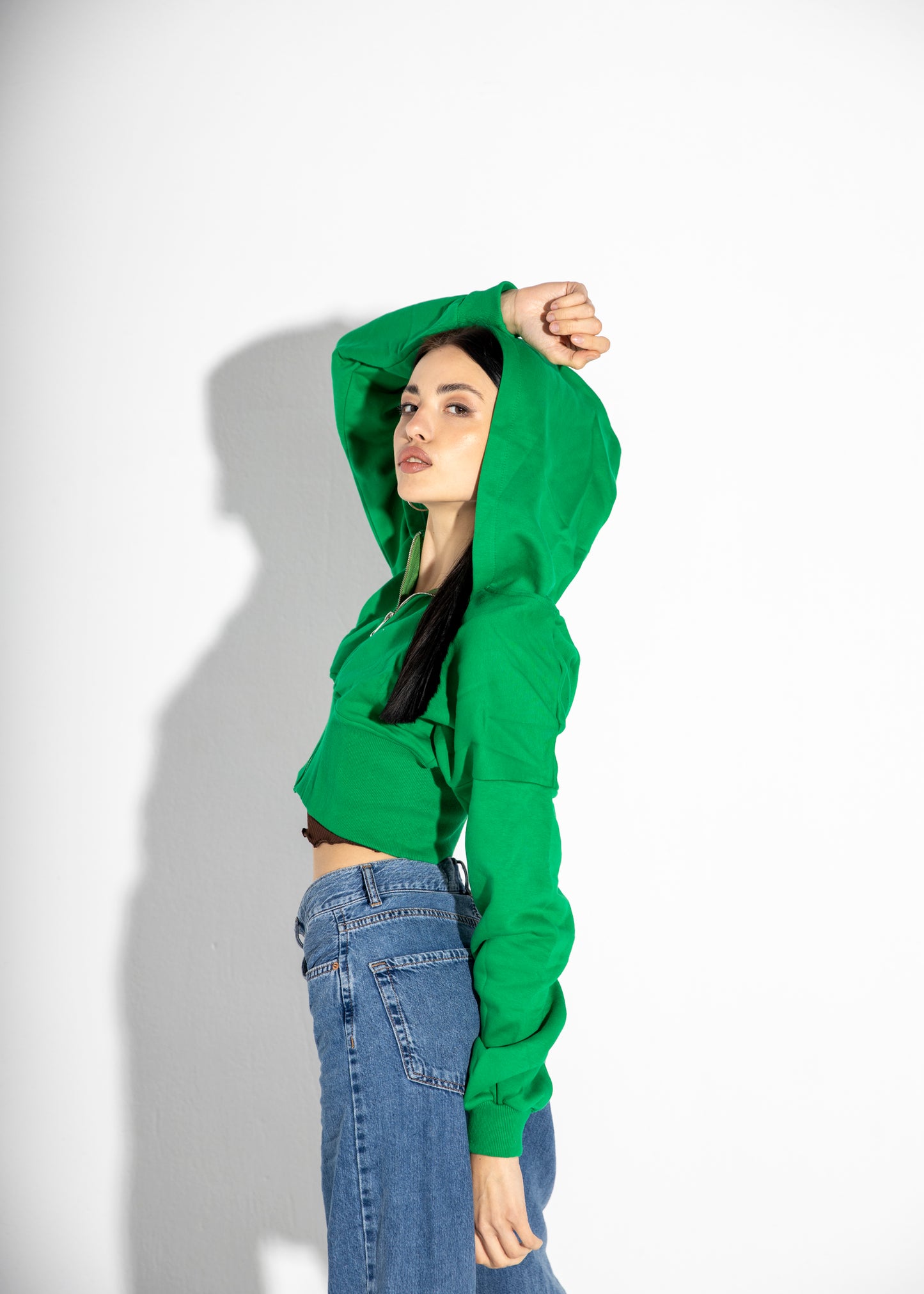 Kelly Green Cropped Jacket