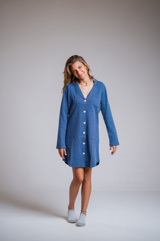 Blue Women Nightshirt