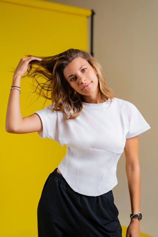 White Corset Top