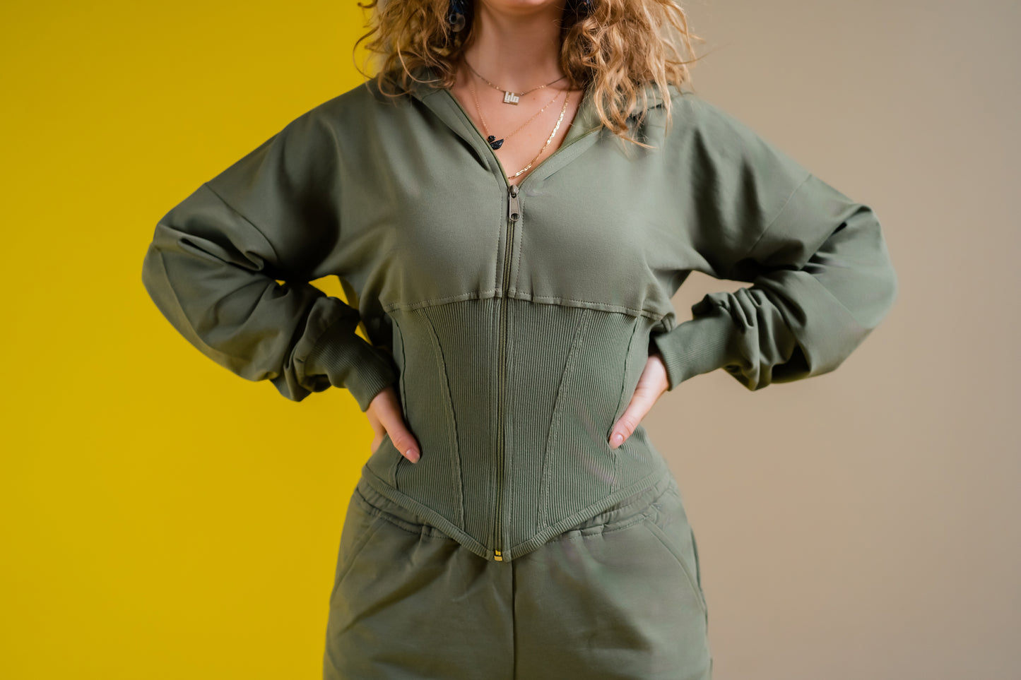 Olive Corset Jacket